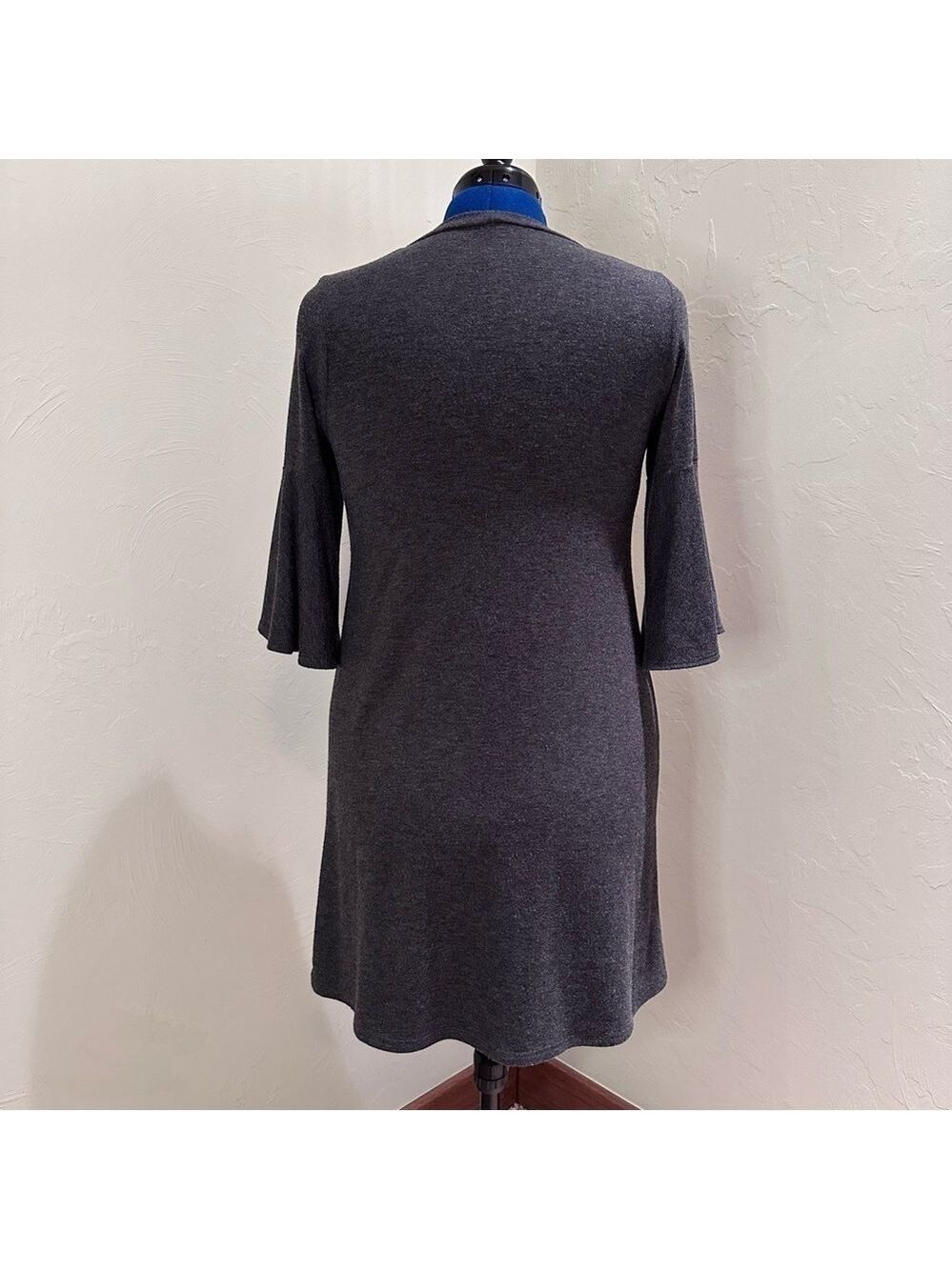 Alya dark gray sweater dress - Picture 2 of 6